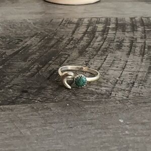 Prairie Sky Jewelry Turquoise Moon Ring